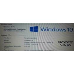 Sony Vaio VGN-FW21E met een snelle T9600 2.80 ghz CPU