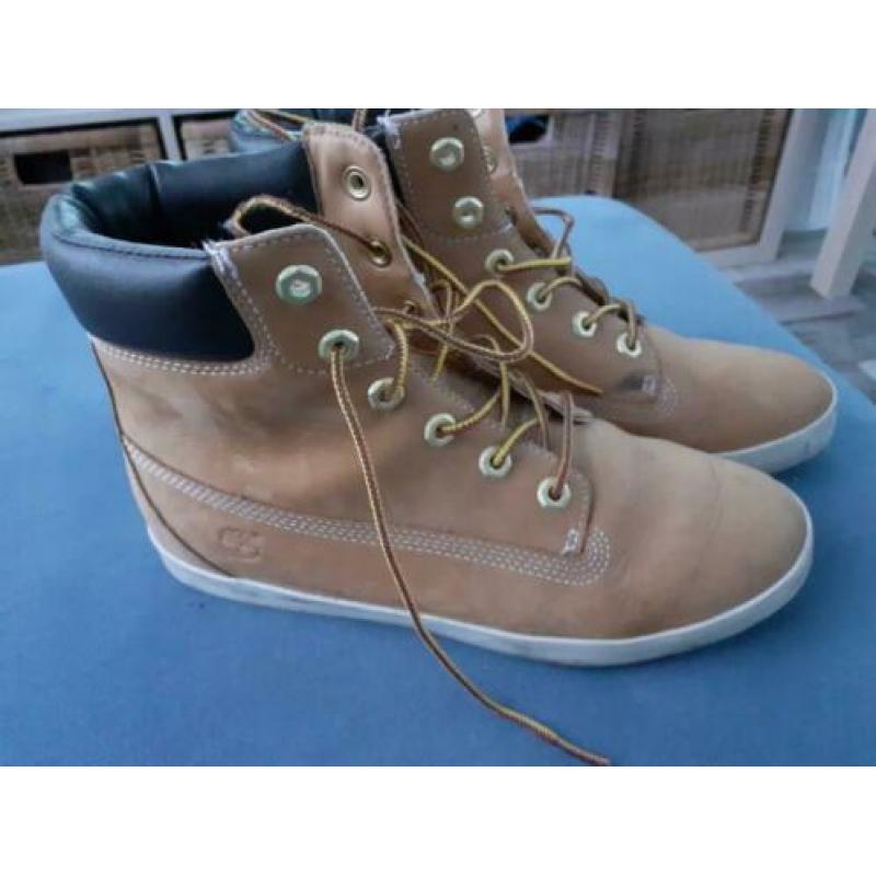Stoere leren Timberland boots in maat 39/ 39,5.