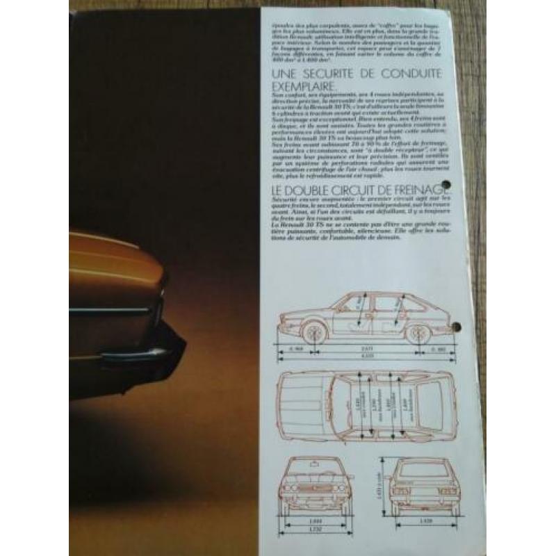 Renault 30 TS 6 cylindres folder
