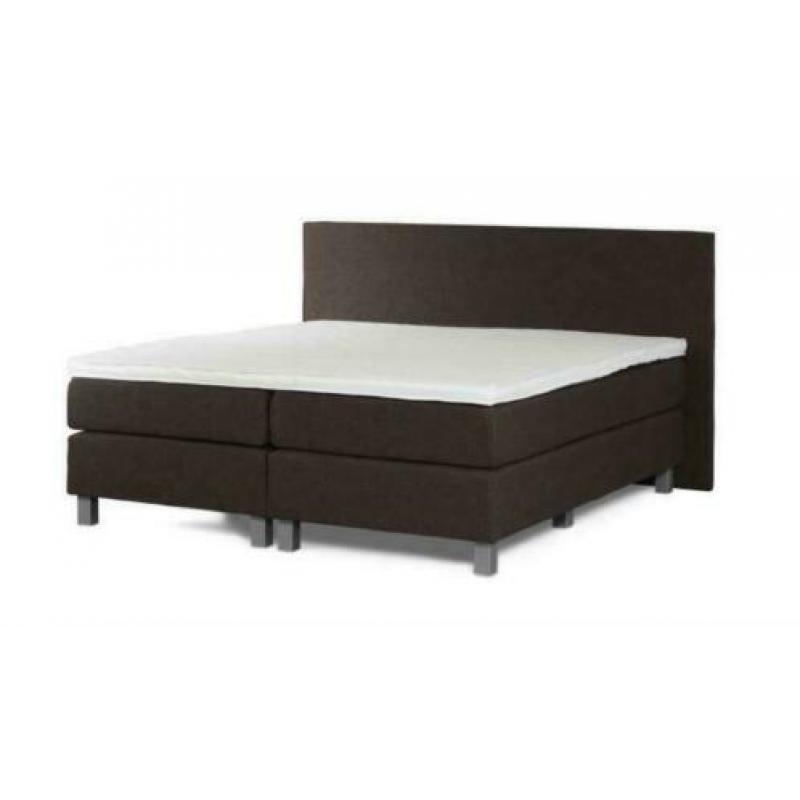 Luxe Boxspring Bruin inc. Pocket Matrassen Hoofdbord+To 639
