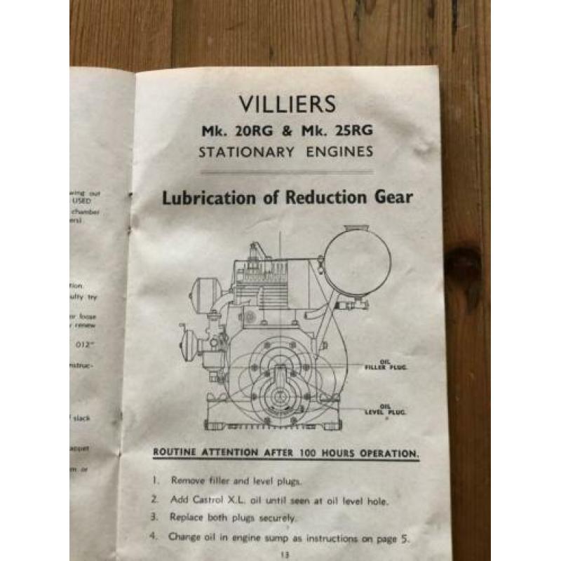 Villiers handleiding 1950