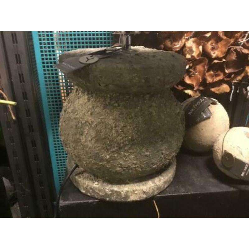 Stenen lamp +kap samen 59,95NIEUW Brynxz