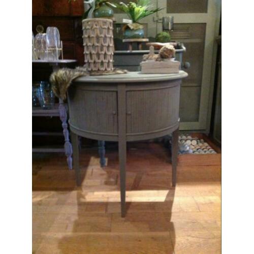 Vintage halkastje, sidetable, wandtafel, hal kastje VdlM