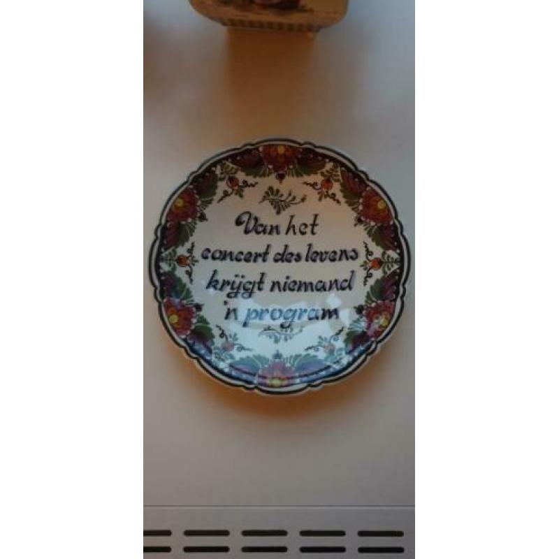 bordjes met spreuk