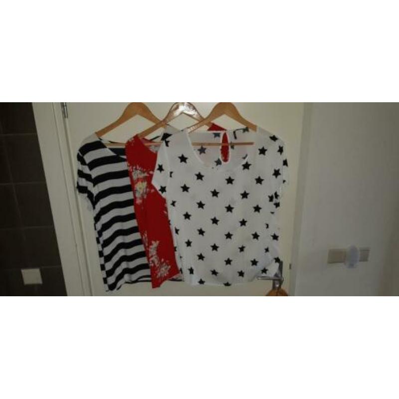 ONLY shirts maat 42, 5 euro per stuk