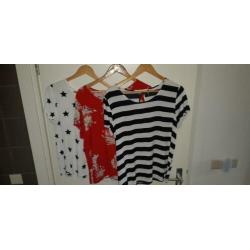 ONLY shirts maat 42, 5 euro per stuk