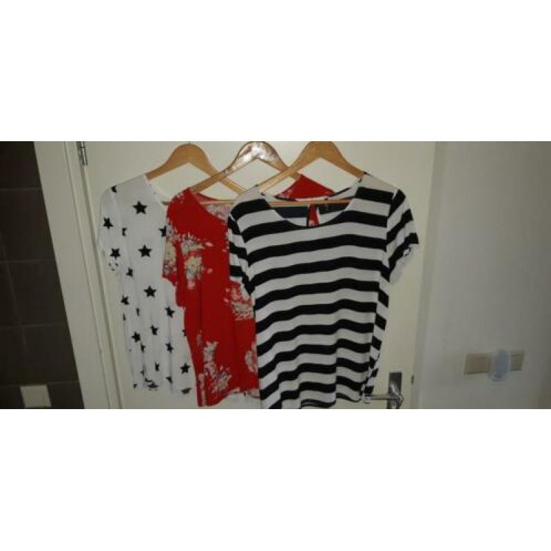ONLY shirts maat 42, 5 euro per stuk