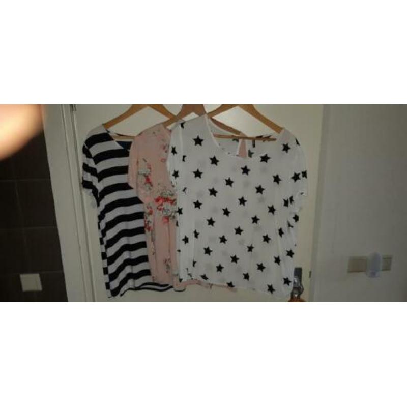 ONLY shirts maat 42, 5 euro per stuk