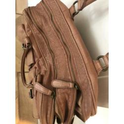 Liebeskind cognac leren tas MOOI!