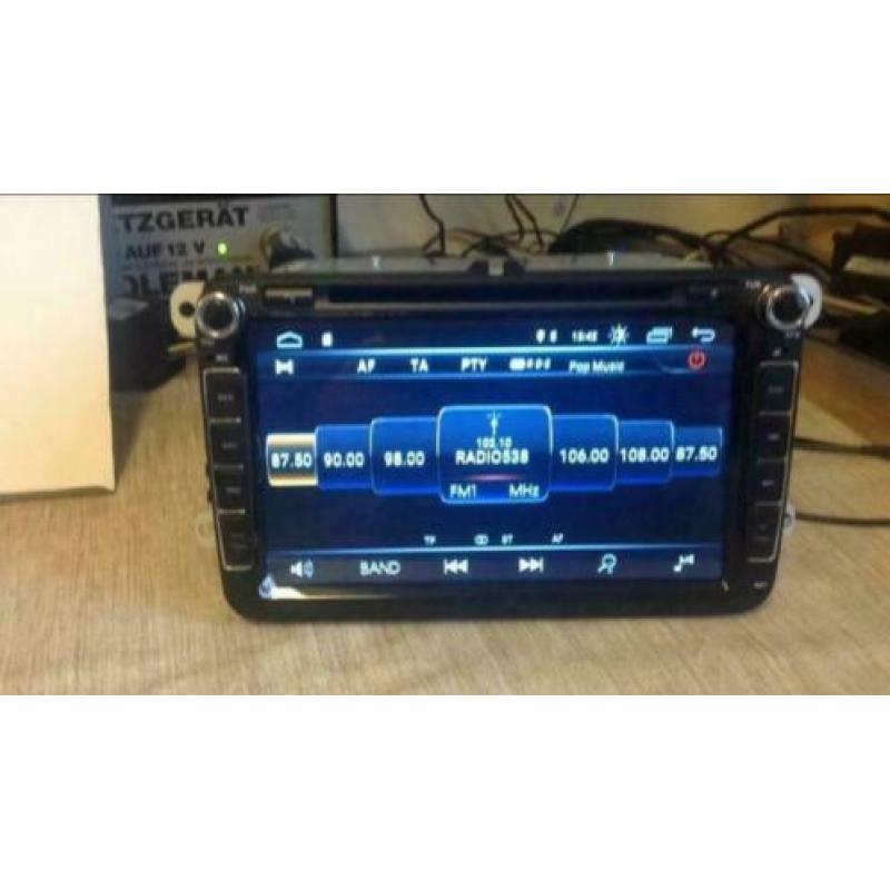 Auto Radio 9 inch Navigatie bluetooth pasvorm VW Seat Skoda