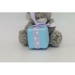 Me to you beertje met cadeautje blauw cadeautip