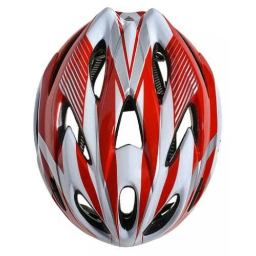 Fietshelm wielrenhelm mtb racefiets fiets helm rood wit zilv