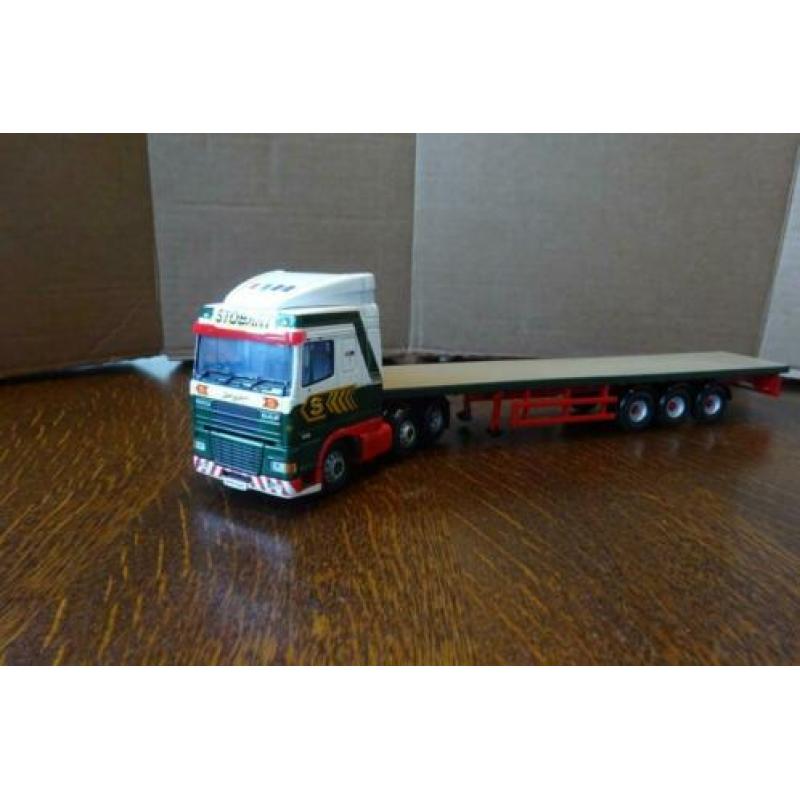 DAF XF Space CAB & Flatbed Trailer Stobart Corgi