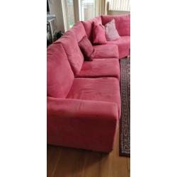 Hoekbank met alcamara bekleding