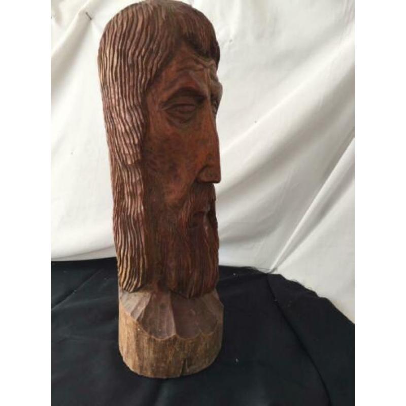 Prachtig Christus beeld hout 40x15 cm