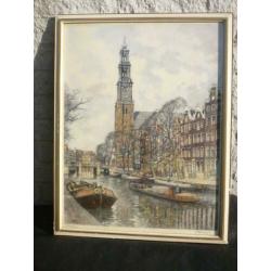 H E Roodenburg Kleurenets Westertoren Prinsengracht A'dam