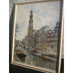 H E Roodenburg Kleurenets Westertoren Prinsengracht A'dam