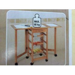Trolley voor serveren of als extra werkplekken