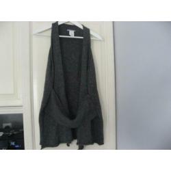 leuk grijs vestgilet van Sarah Pacini, mt one size