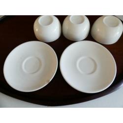 3 Cappuccino bekers - Dille en Kamille