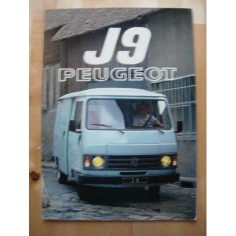 Peugeot J9 Brochure 1981 - 1400 1800