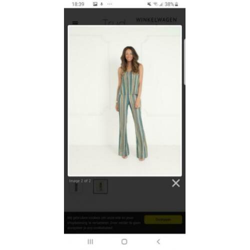 Matia tailor set broek top gestreept xs 34 missoni look