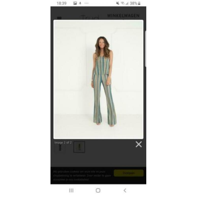 Matia tailor set broek top gestreept xs 34 missoni look