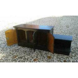 115, eiken dressoir (zwart geverfd) te koop