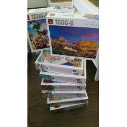 Meerdere legpuzzels merk King (1000 stukjes)