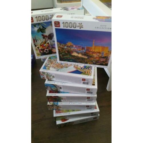 Meerdere legpuzzels merk King (1000 stukjes)