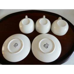 3 Cappuccino bekers - Dille en Kamille