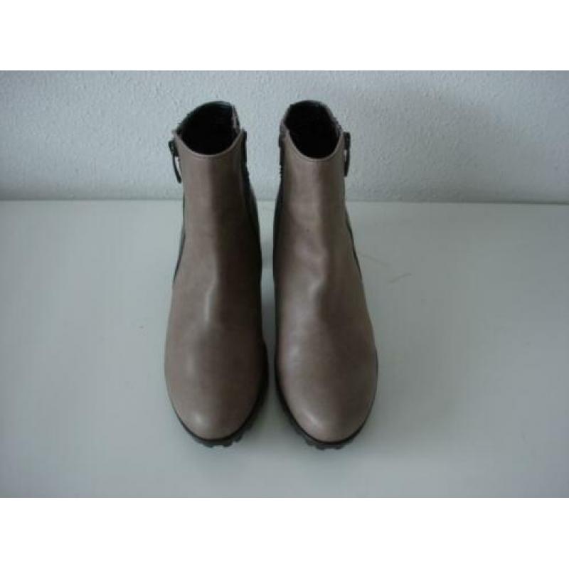 GABOR MAAT 40 laarzen taupe grijs beige snake accenten zgan