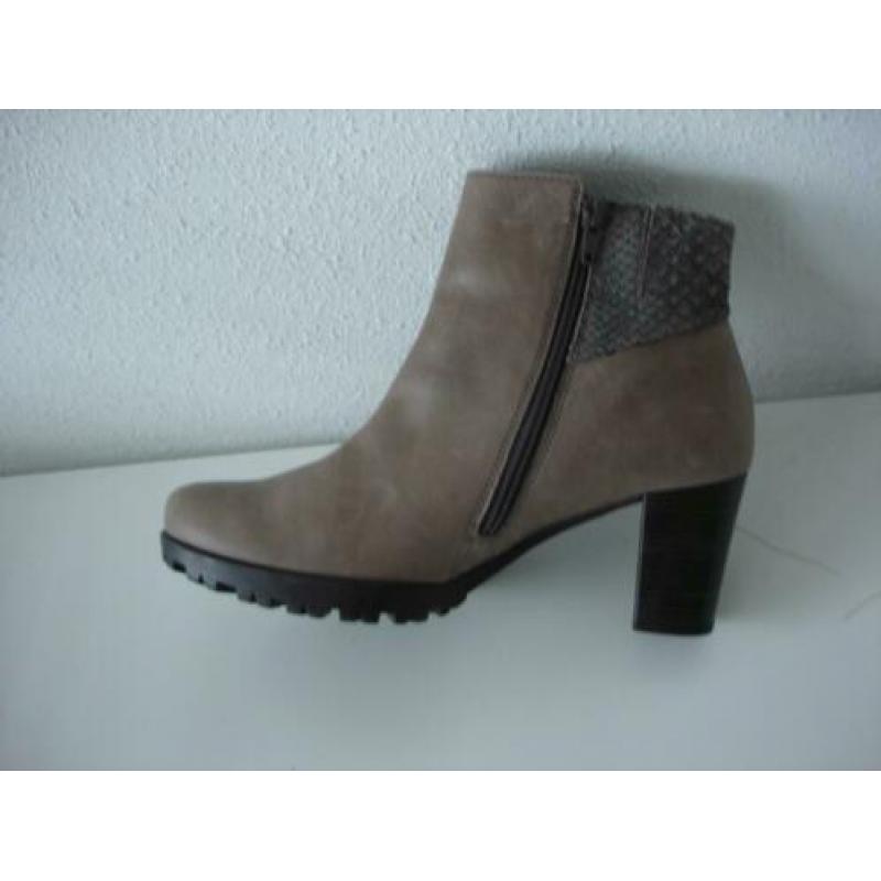 GABOR MAAT 40 laarzen taupe grijs beige snake accenten zgan