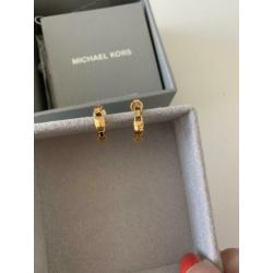 Michael Kors oorbellen Mercer Link verguld