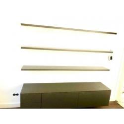 Porro zwevend dressoir / kast met planken t.e.a.b.