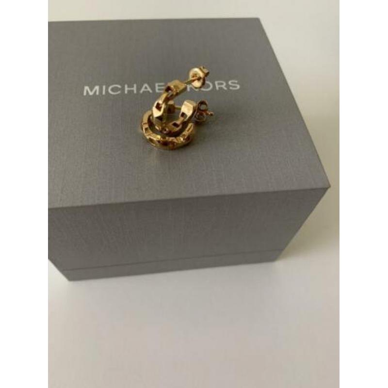 Michael Kors oorbellen Mercer Link verguld