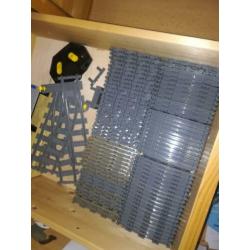 Lego rails los, flexibele gebogen rechte en metalen rails