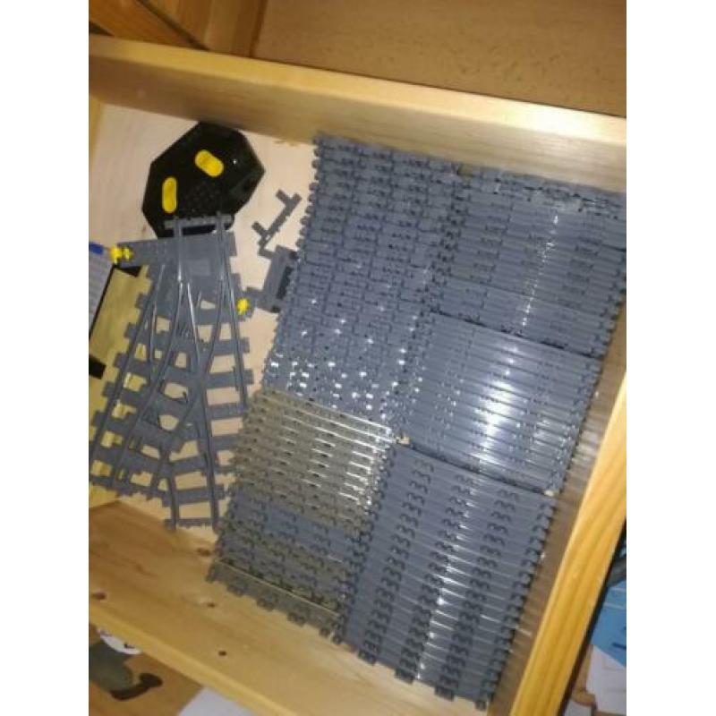 Lego rails los, flexibele gebogen rechte en metalen rails