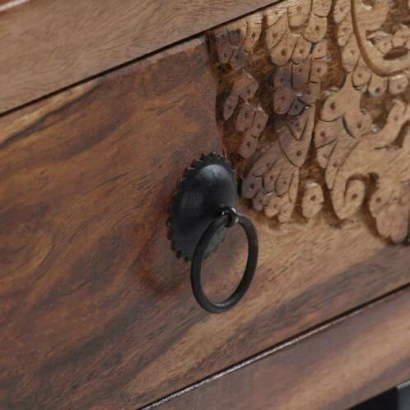 Nieuwe Salontafel 90x50 cm massief sheeshamhout UITVERKOOP!