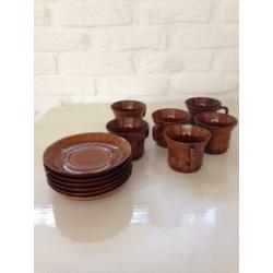 Servies voor koffie of thee (keramiek)