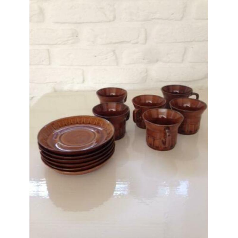 Servies voor koffie of thee (keramiek)