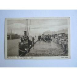 TC 2-87 IJmuiden,Visschershaven-De z.g. Tegeltjes markt 1928