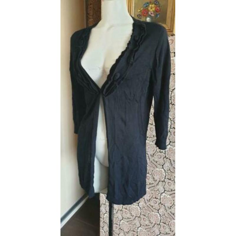 ZGAN zwarte mooie EDGAR VOS vest mt M 38/40, vestje zwart