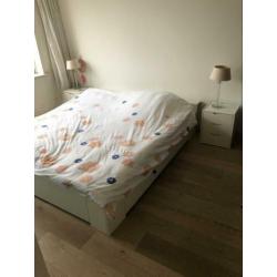 Auping bed (wit) spiraal bodem, 1.80-2.00,incl matrassen