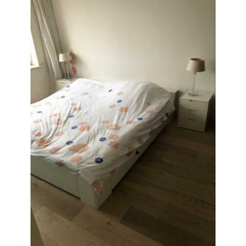 Auping bed (wit) spiraal bodem, 1.80-2.00,incl matrassen