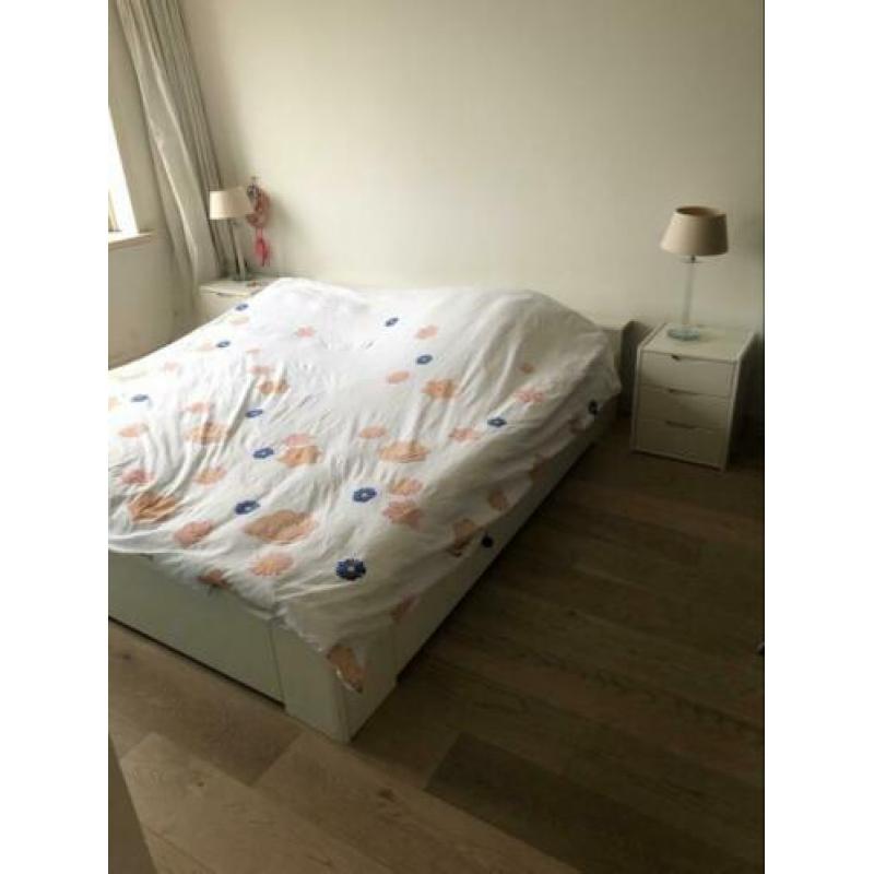 Auping bed (wit) spiraal bodem, 1.80-2.00,incl matrassen