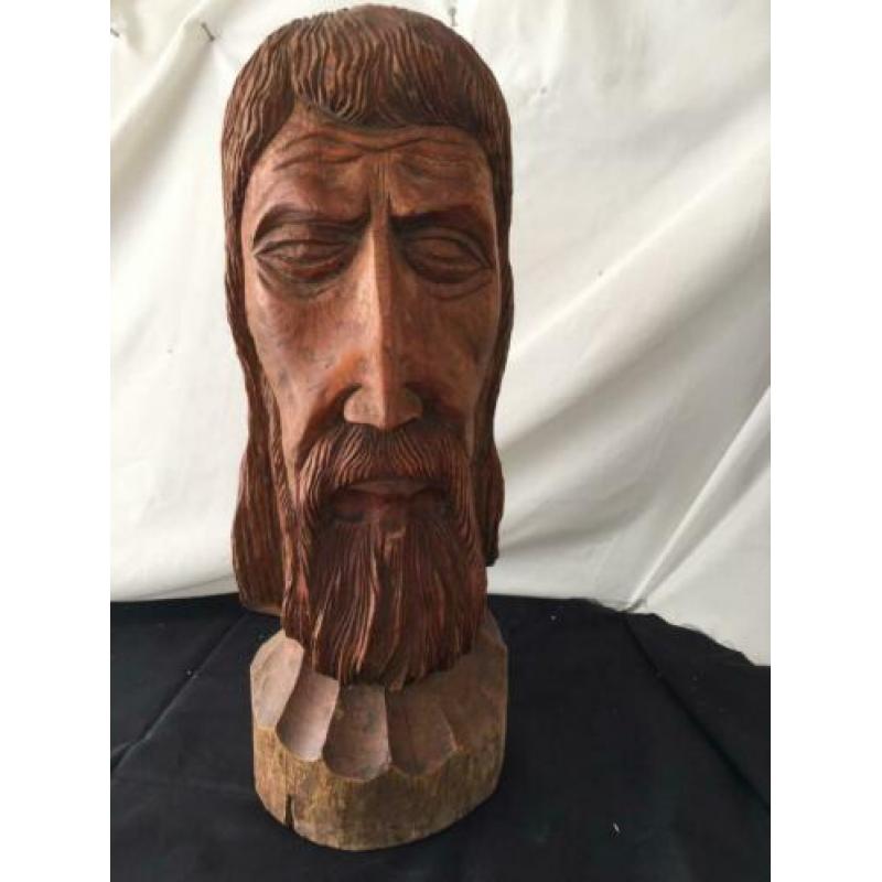 Prachtig Christus beeld hout 40x15 cm