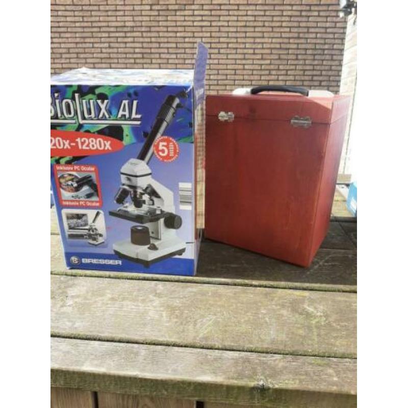 Biolux bresser microscoop koi karpers compleet.