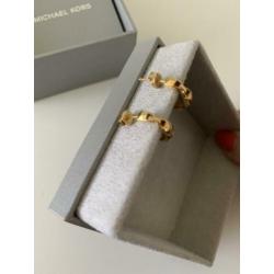 Michael Kors oorbellen Mercer Link verguld