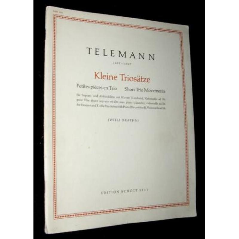 Telemann - Kleine Triosatze - Fur Sopran- Und Altblockflote